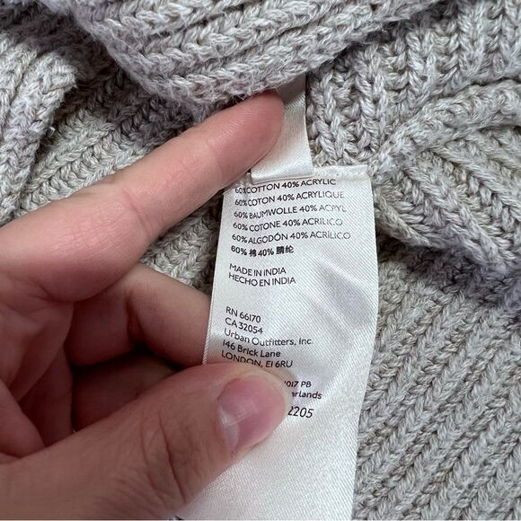 Free people ribbed knit collared marlie sweater women’s size S - Picture 6 of 8